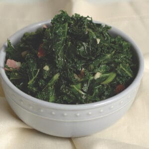 A bowl of Ukrop's Collard Greens.