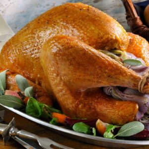 A Thanksgiving Day turkey.