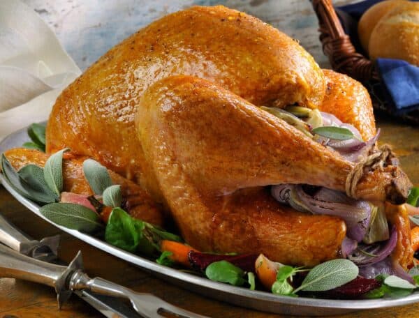 A Thanksgiving Day turkey.