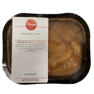 A container of Ukrop's Honey Baked Apples.