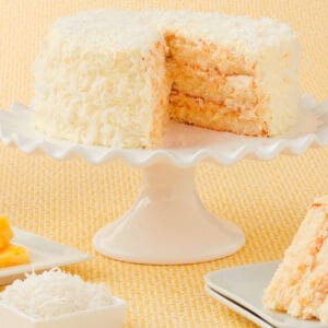 The Ukrop's Cake of the Month, Pineapple Coconut.
