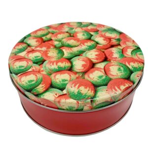 A tin full of Ukrop's famous Rainbow Cookies,