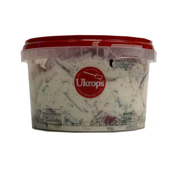 A container of Ukrop's Redskin Potato Salad.