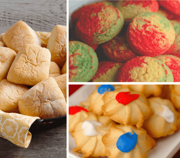 Ukrop's Signature White House Rolls, Rainbow and Butterstar Cookies.