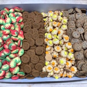 An assortment of Ukrop's most popular cookies including Rainbow Cookies and Butterstar Cookies.