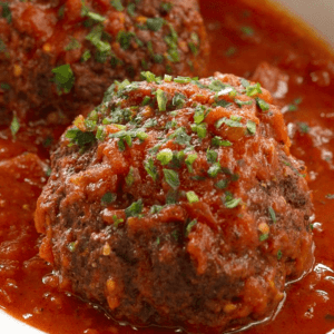 Ukrop's Meatballs in Marinara sauce.